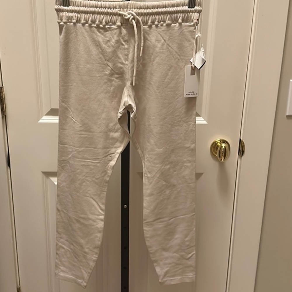 Good American women’s Cotton Tie Waist 7/8 Leggings Khlo Kardashian